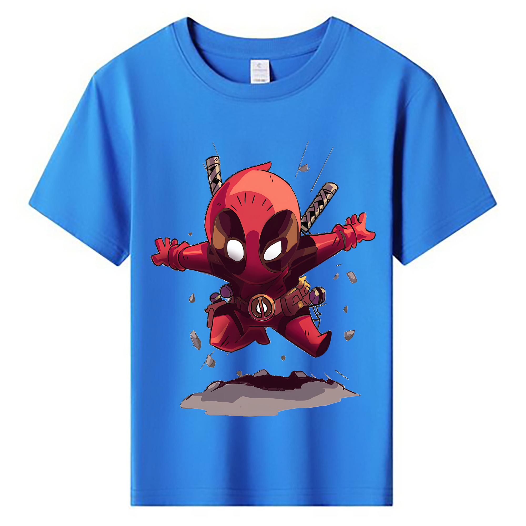 （画像用） Deadpool デッドプール 綿100％キッズTシャツ（フロントプリント）